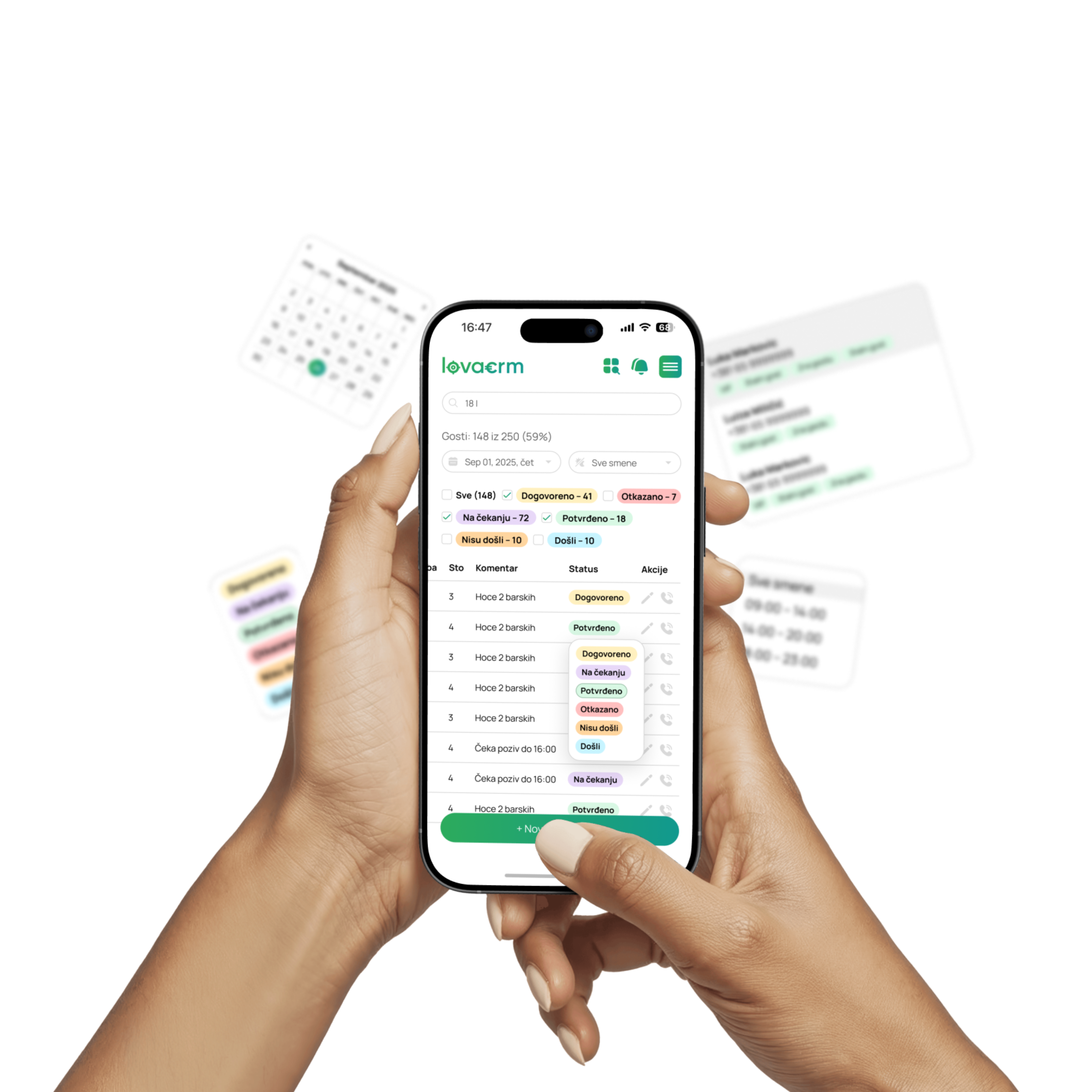 CRM Dashboard Mobile